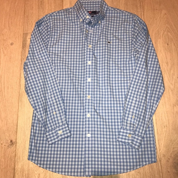 Vineyard Vines Other - Vineyard Vines West Cay Gingham Whale Shirt XL